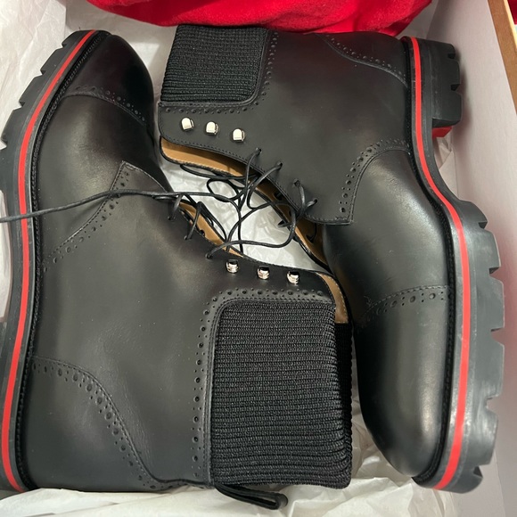 Christian Louboutin Mens Combat Boots 